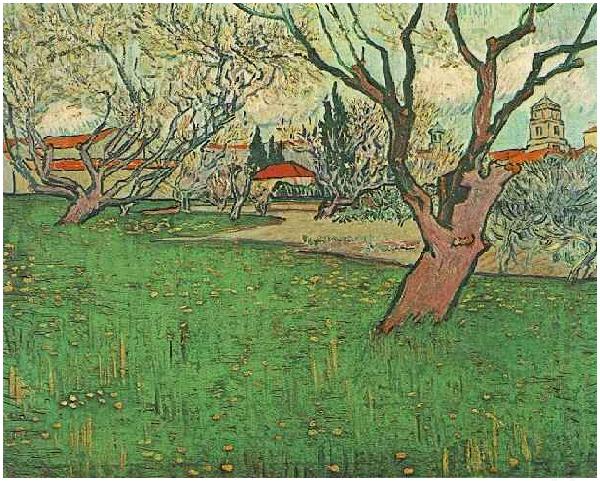 Vincent Van Gogh View of Arles with flowering trees china oil painting image